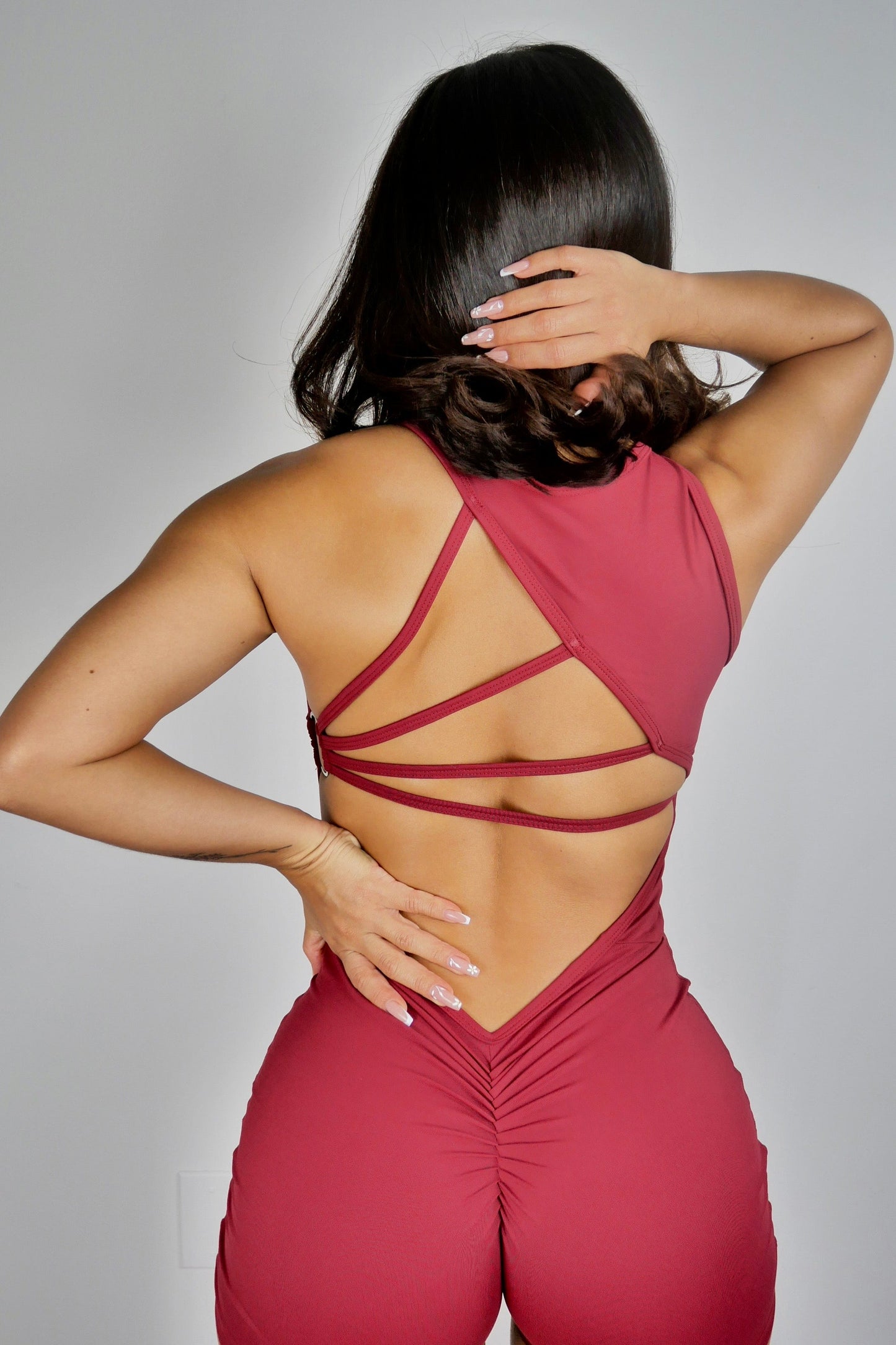 Dark Cherry Seduction Romper