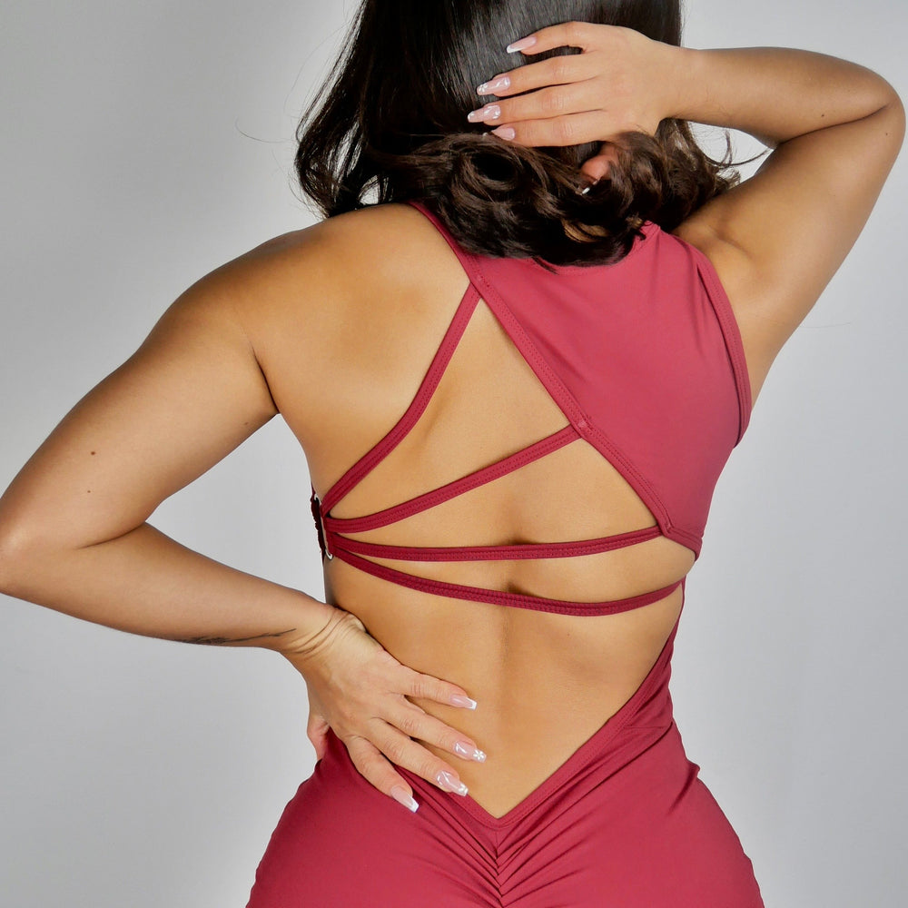 
                  
                    Dark Cherry Seduction Romper
                  
                