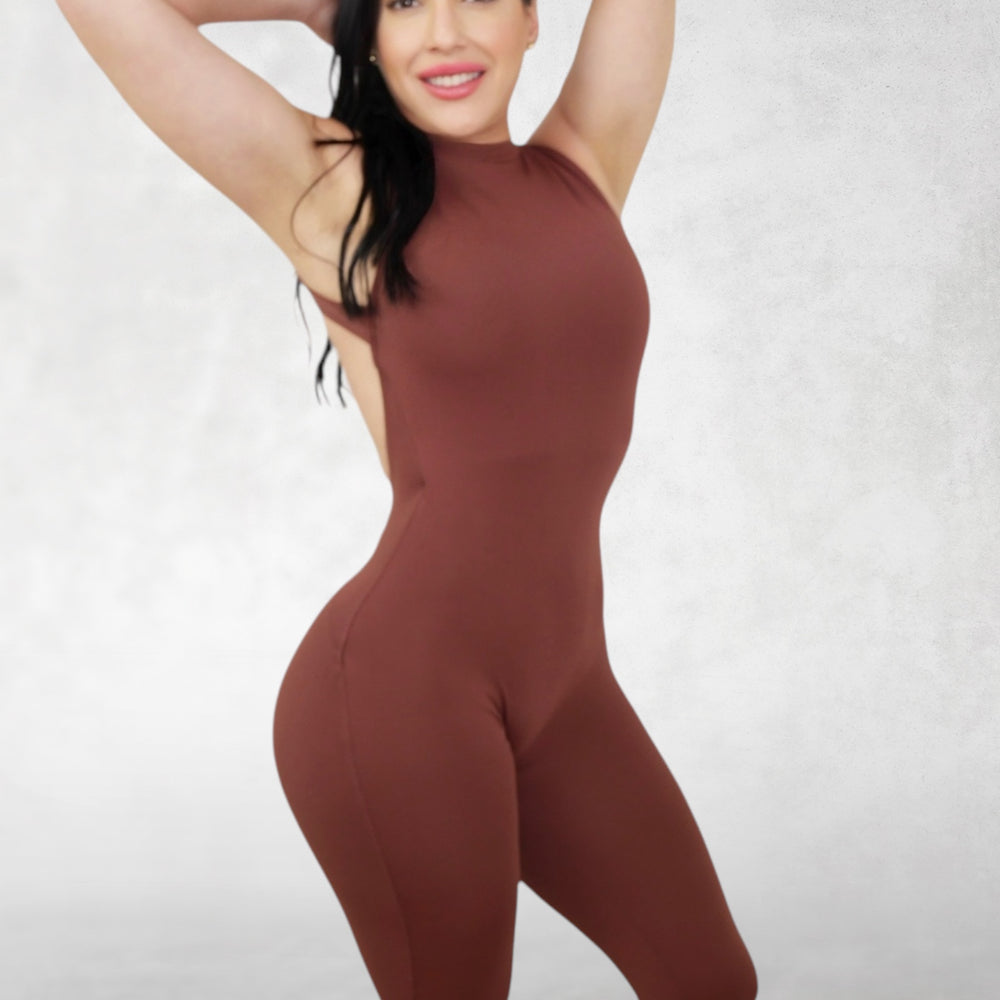 Mouse My Mocha Jumpsuit