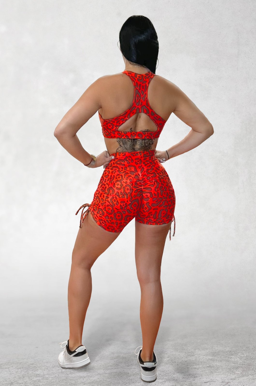 Magma Leopard Shorts Set